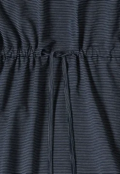 Gestreepte jersey jurk
