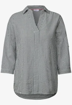 Gestreepte seersucker blouse
