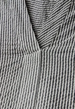 Gestreepte seersucker blouse