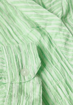 Gestreepte seersucker blouse