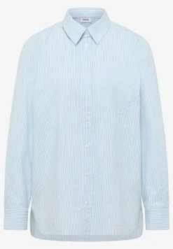 Gestreepte seersucker blouse