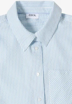 Gestreepte seersucker blouse