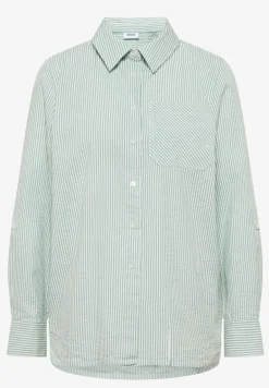 Gestreepte seersucker blouse