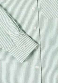 Gestreepte seersucker blouse