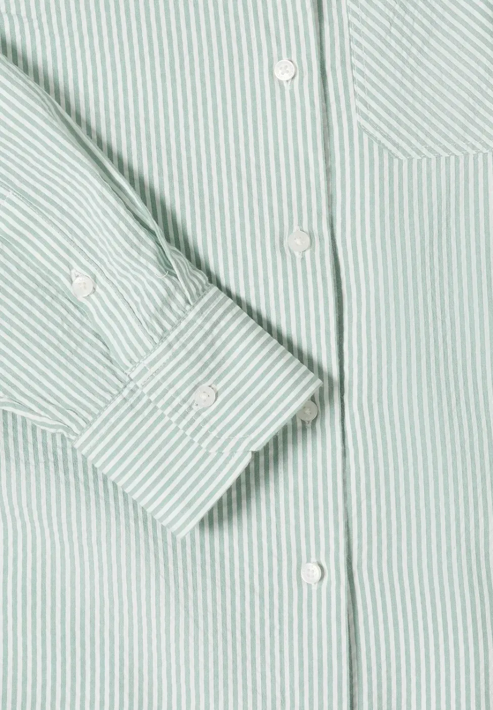 Gestreepte seersucker blouse