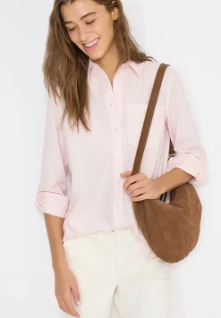 Gestreepte seersucker blouse