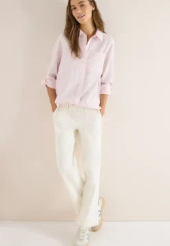 Gestreepte seersucker blouse