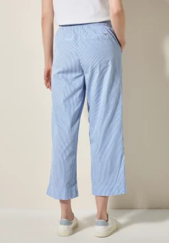 Gestreepte seersucker broek