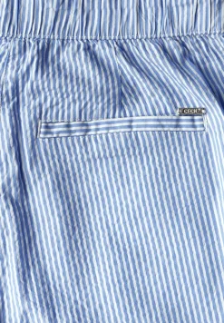 Gestreepte seersucker broek