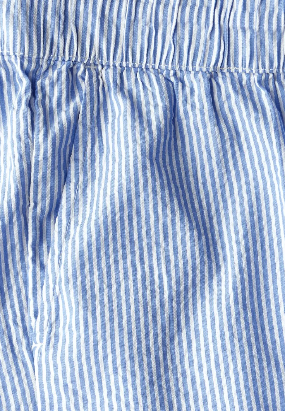 Gestreepte seersucker broek