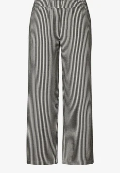 Gestreepte seersucker broek