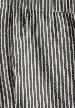 Gestreepte seersucker broek