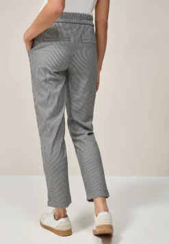 Gestreepte seersucker broek