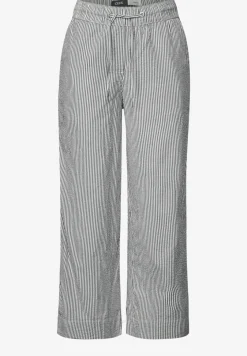 Gestreepte seersucker broek