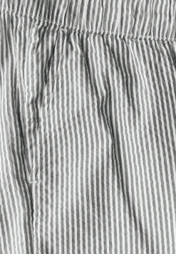 Gestreepte seersucker broek