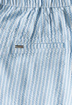 Gestreepte seersucker broek