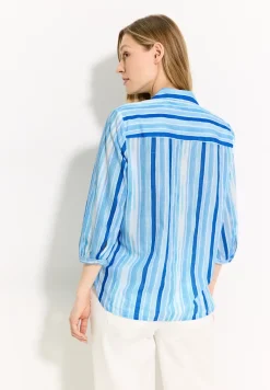 Gestreepte shirtblouse