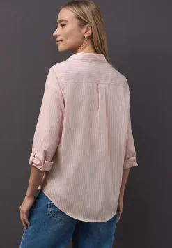 Gestreepte zakelijke blouse