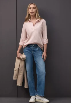 Gestreepte zakelijke blouse