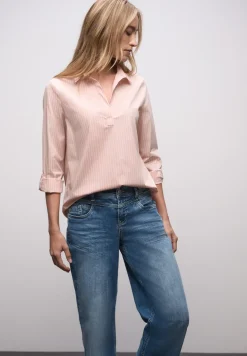 Gestreepte zakelijke blouse