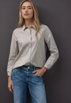 Gestreepte zakelijke blouse