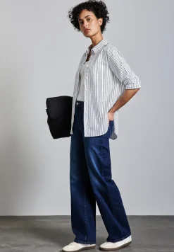 Gestreepte zakelijke blouse