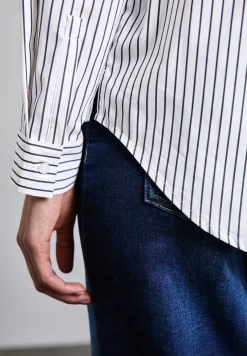 Gestreepte zakelijke blouse