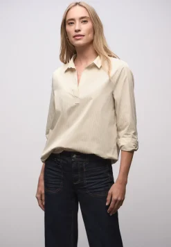 Gestreepte zakelijke blouse