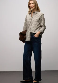 Gestreepte zakelijke blouse