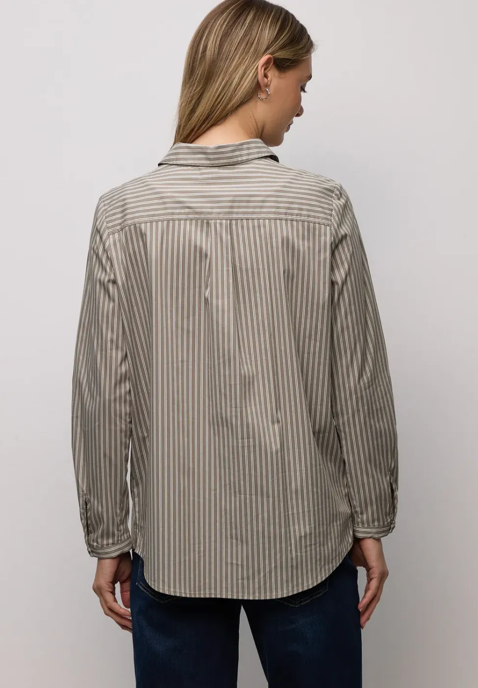 Gestreepte zakelijke blouse