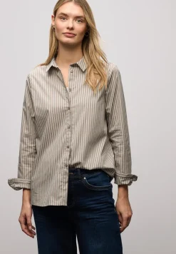 Gestreepte zakelijke blouse