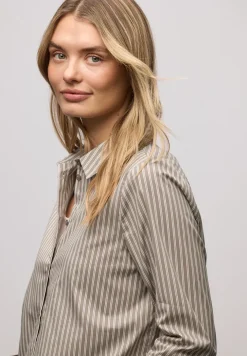 Gestreepte zakelijke blouse