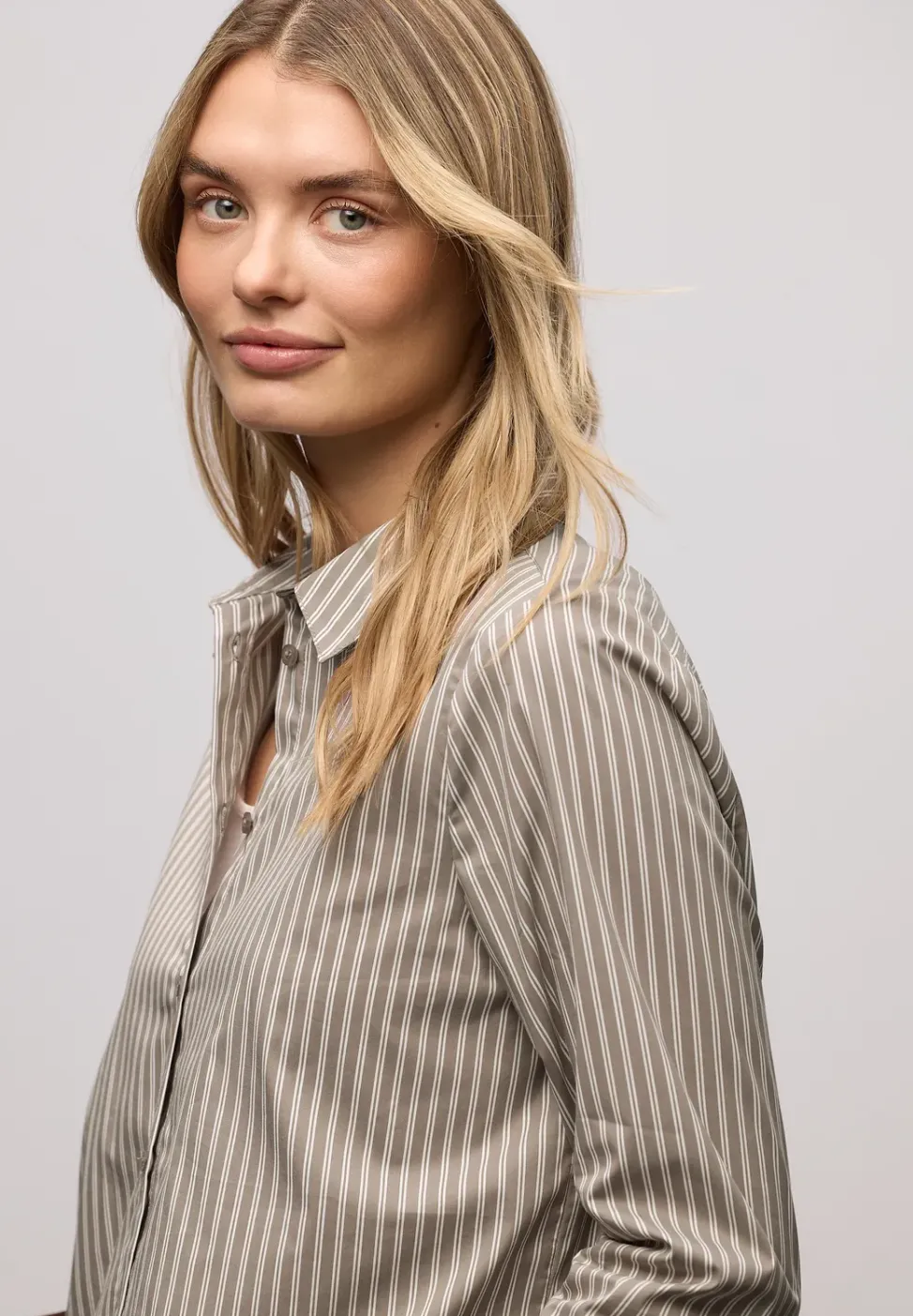 Gestreepte zakelijke blouse