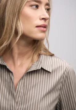 Gestreepte zakelijke blouse