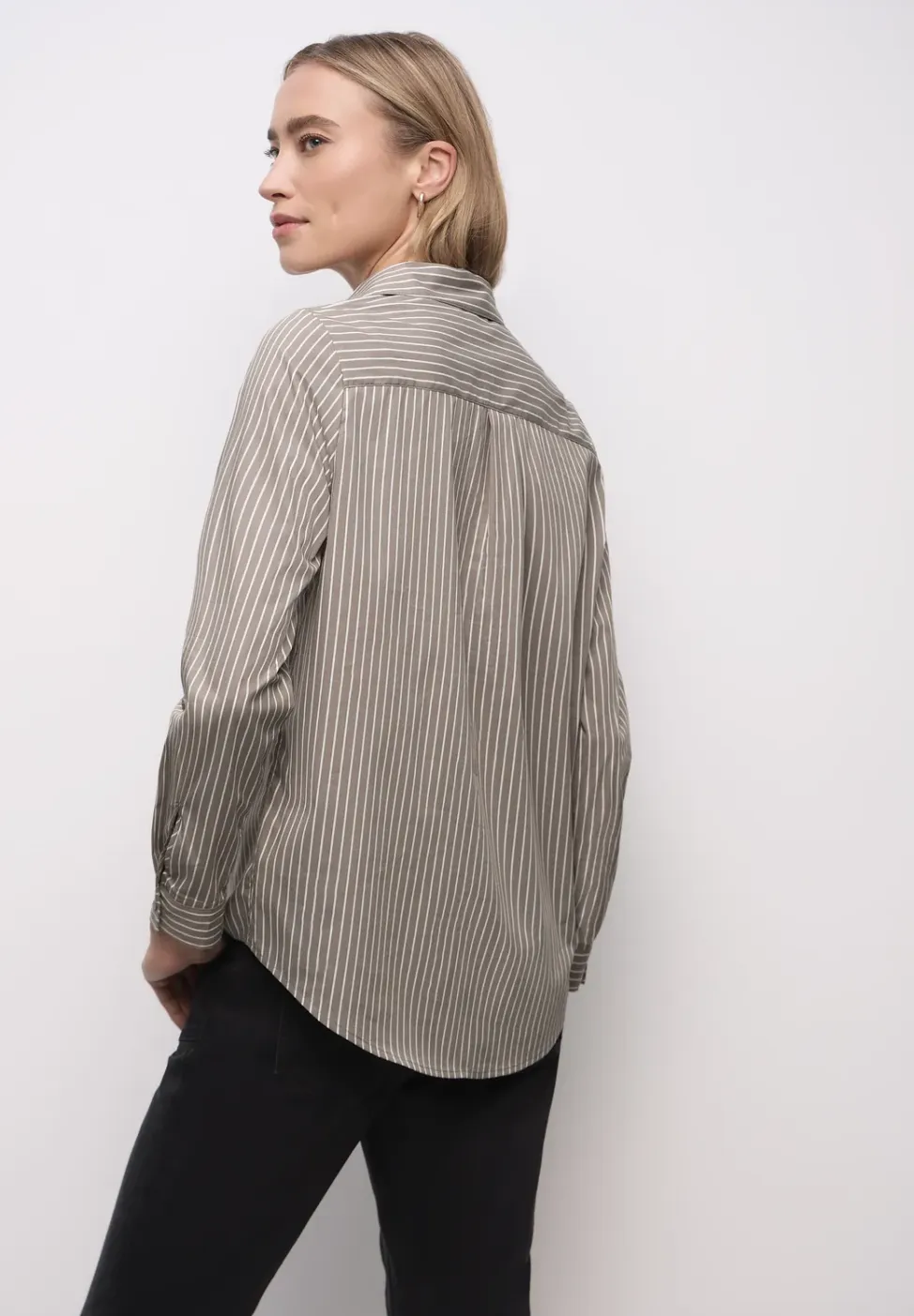 Gestreepte zakelijke blouse