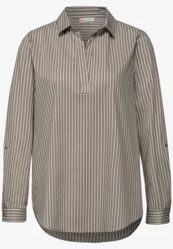 Gestreepte zakelijke blouse