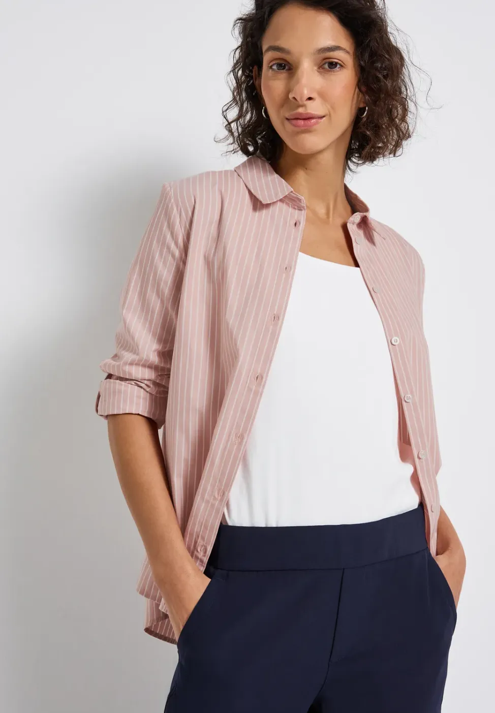 Gestreepte zakelijke blouse