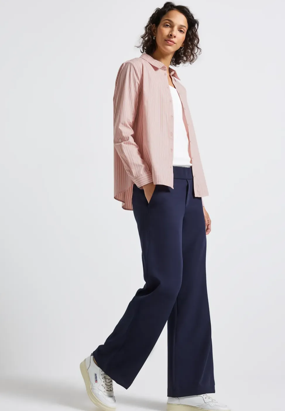 Gestreepte zakelijke blouse