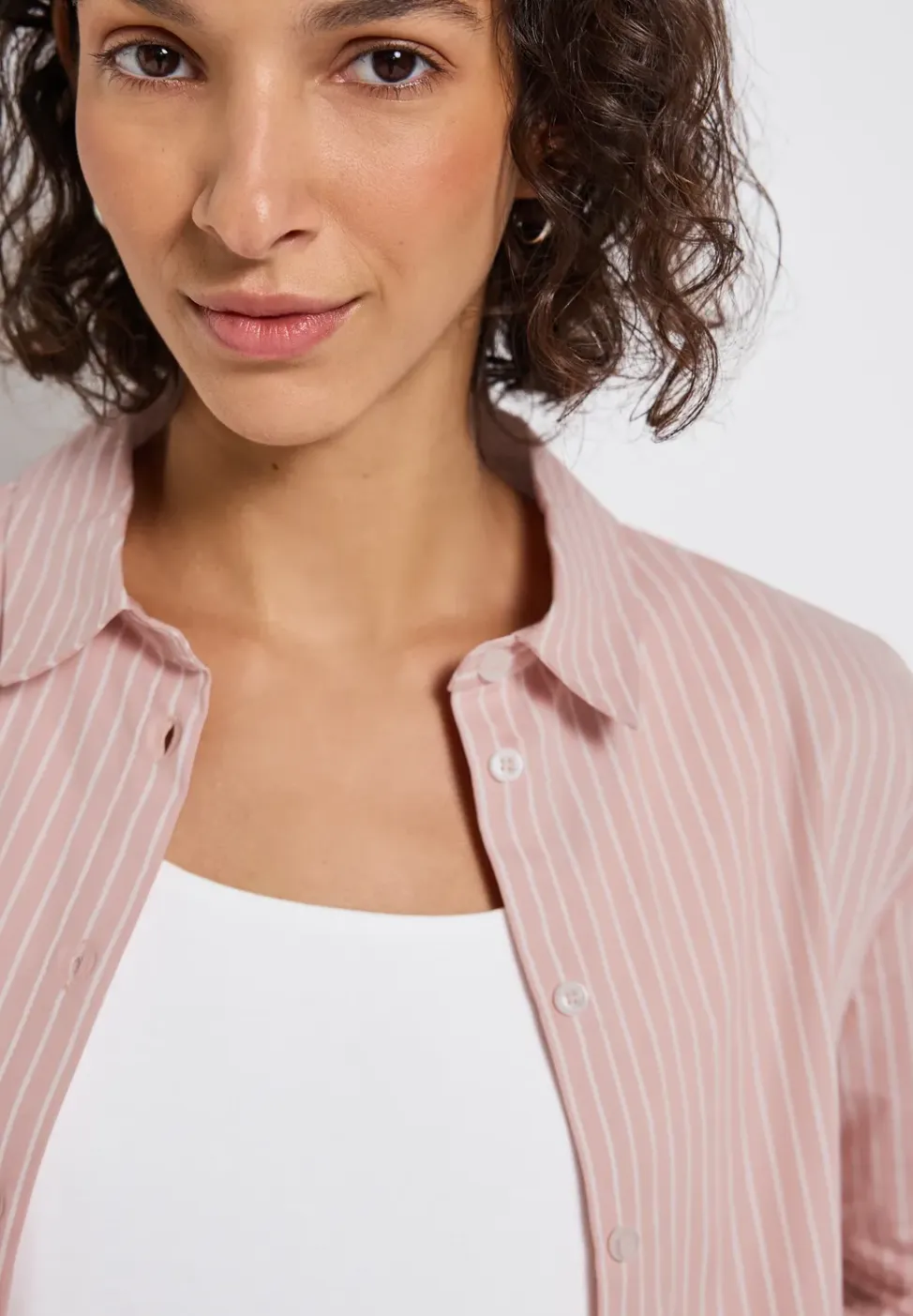 Gestreepte zakelijke blouse