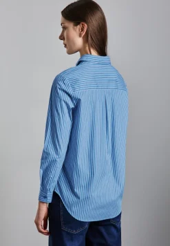 Gestreepte zakelijke blouse