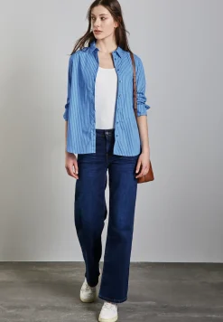 Gestreepte zakelijke blouse