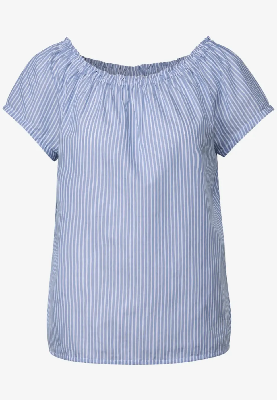 Gestreepte katoenen blouse