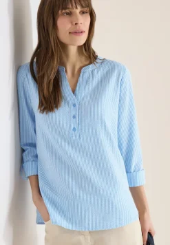 Gestreepte seersucker blouse