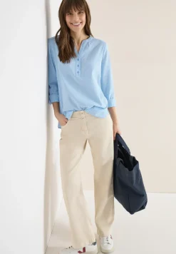 Gestreepte seersucker blouse