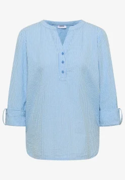 Gestreepte seersucker blouse