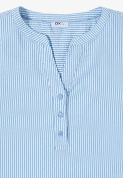 Gestreepte seersucker blouse