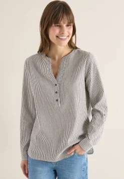 Gestreepte seersucker blouse