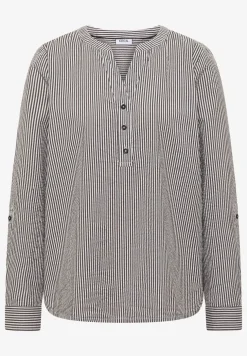 Gestreepte seersucker blouse