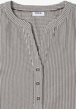Gestreepte seersucker blouse