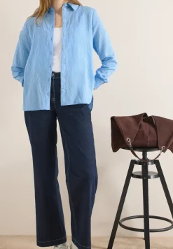 Gestreept overhemd blouse